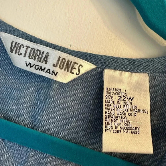 VICTORIA JONES Open Lattice Vest vintage 22w - Picture 2 of 4